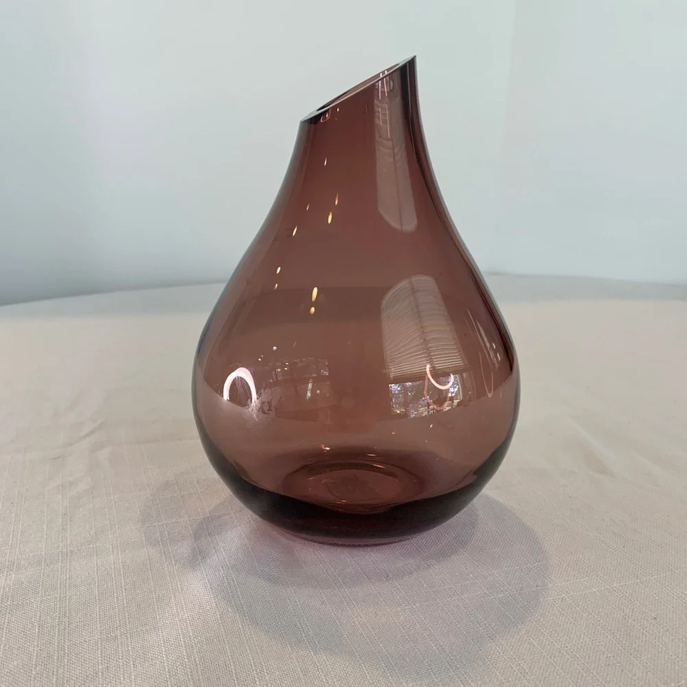 IKEA purple glass vase‎